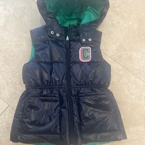 Girls Jaccadi reversible  down vest size 8